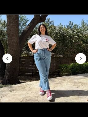 Shiny By Nature Light Blue High-Rise Straight Leg Women’s Jeans Small 8 10